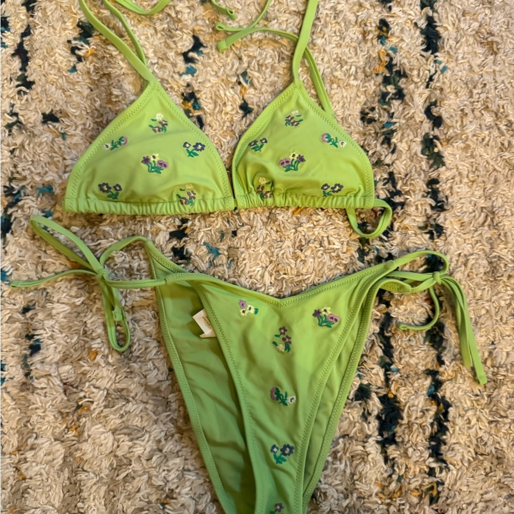 Aerie Lime Bikini Top